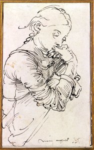 「私のアグネス」、少女として描かれたデューラーの妻、1494 作： Albrecht Dürer